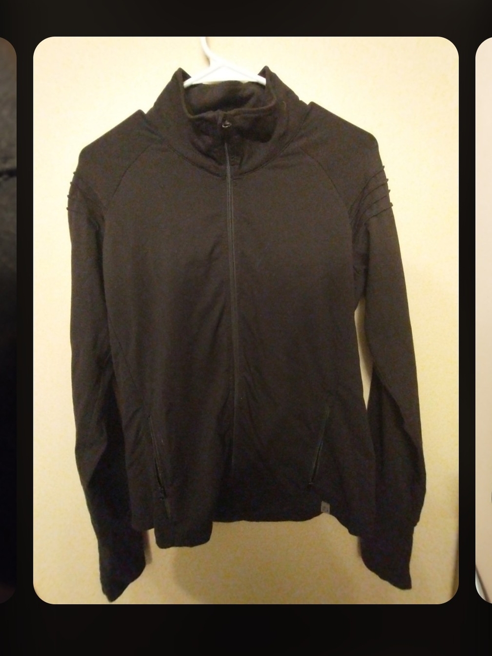 Oiselle Black Lightweight Athletic Full-Zip  Jacket